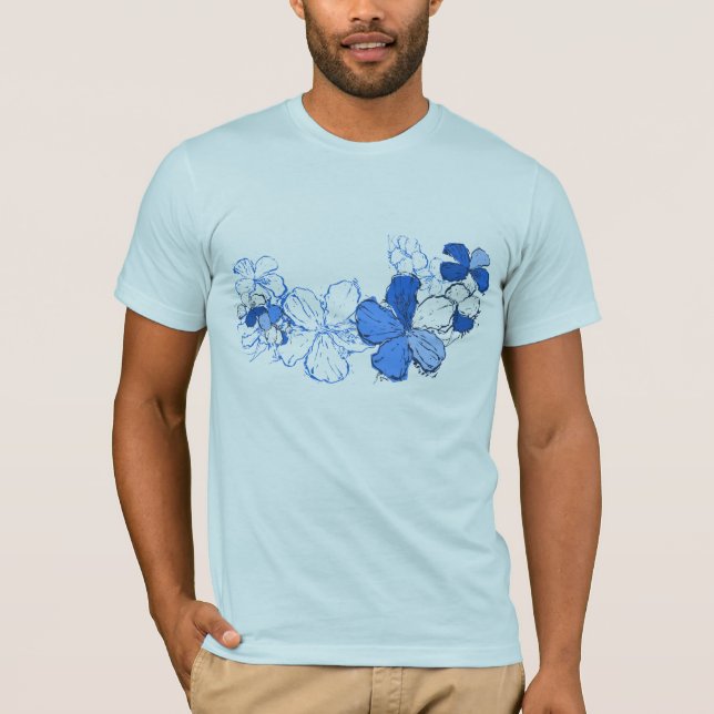 Doodle Hibiscus Manar Tee (Framsida)