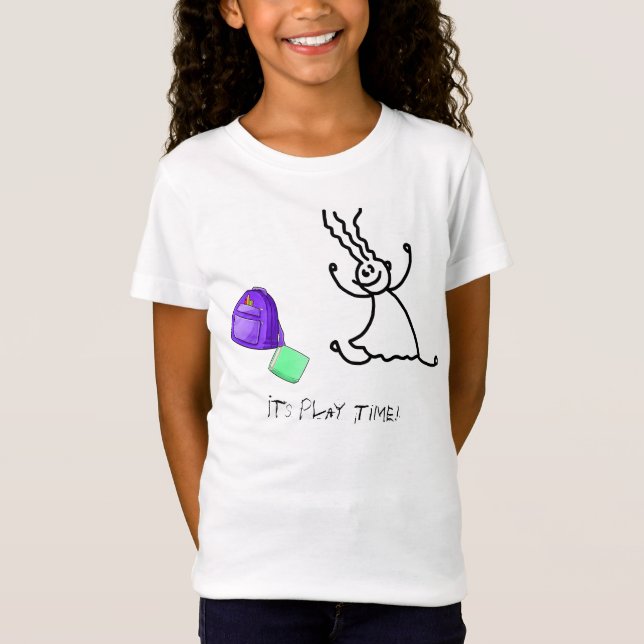 * Doodle Homworking Kid Play Bok School AR AR28 T Shirt (Framsida)