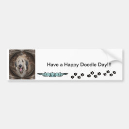 Doodle Hund har en Lycklig-doodeldag Bildekal