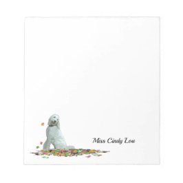 Doodle Hund i Löv Anteckningsblocket Anteckningsblock