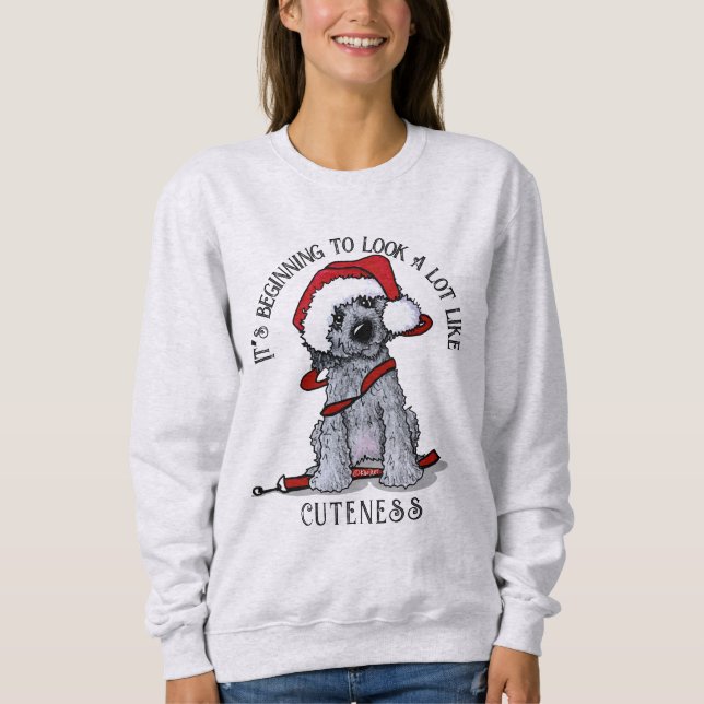 Doodle Hund jul T Shirt (Framsida)