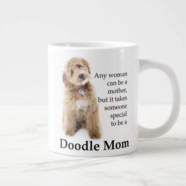 Doodle Hund Mamma Jumbo Mugg (Höger)