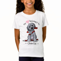 Doodle Hund mitt hjärta Tillhör T-Shirt