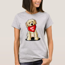 Doodle Hund Valentine T-Shirt