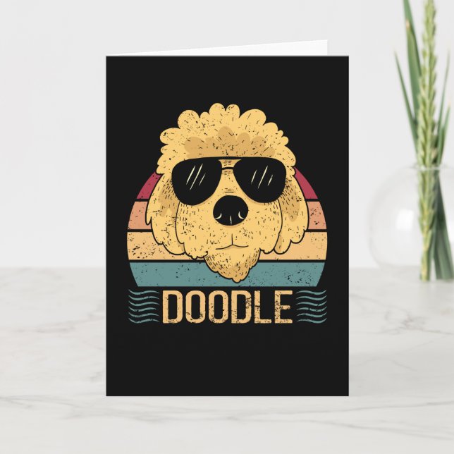Doodle Hundar Goldendoodle Hundägare Kort (Framsida)