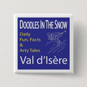 "Doodle in the Snow"-knapp (badge) Knapp