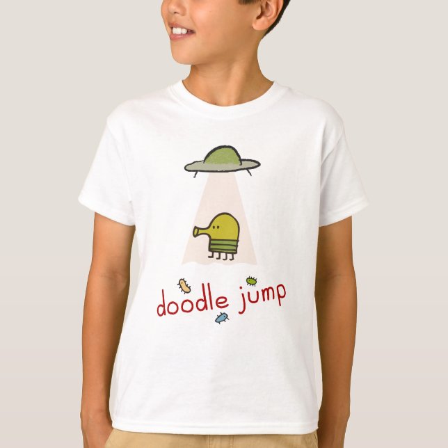 Doodle Jump UFO T-Shirt (Framsida)