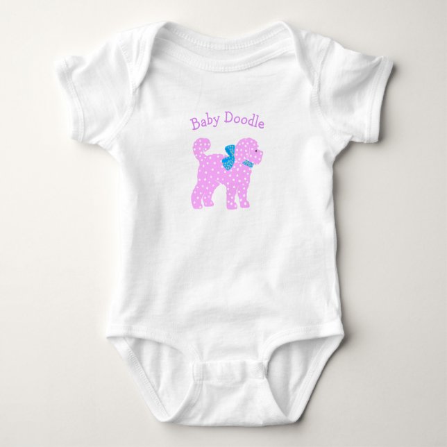 Doodle Kärlek Flicka Nursery Bedroom T Shirt (Framsida)
