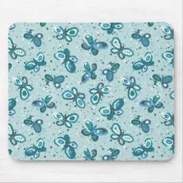 Doodle Kryp Butterflies - turkos - children mönste Musmatta