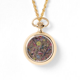 Doodle kryp på mocha brun armbandsur