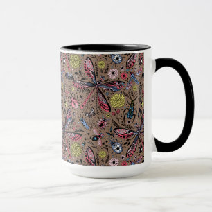 Doodle kryp på mocha brun mugg