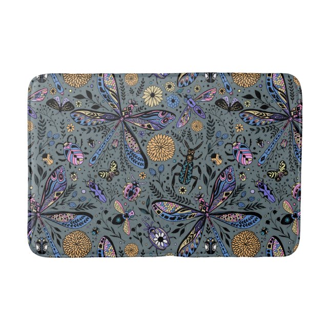 Doodle kryp på slater grått badrumsmatta (Framsidan)