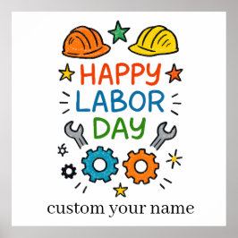 Doodle Kul Labor Day Poster