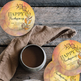 Doodle Löv & Berries Thanksgiving WAN Underlägg Papper Rund