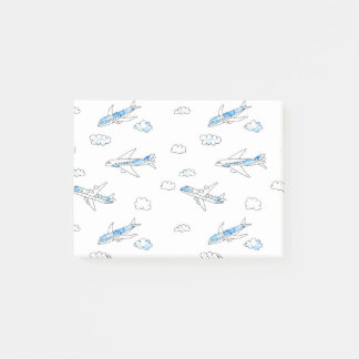 doodle luft flygplan post-it block