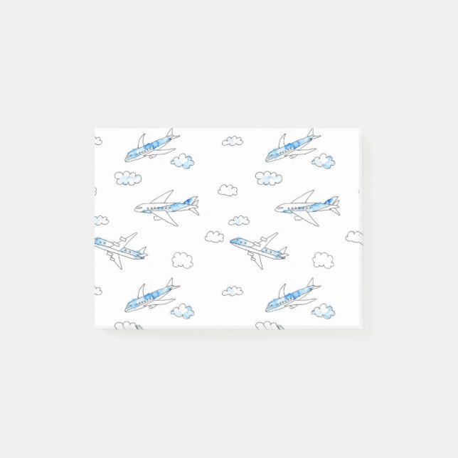 doodle luft flygplan post-it block (Framsida)