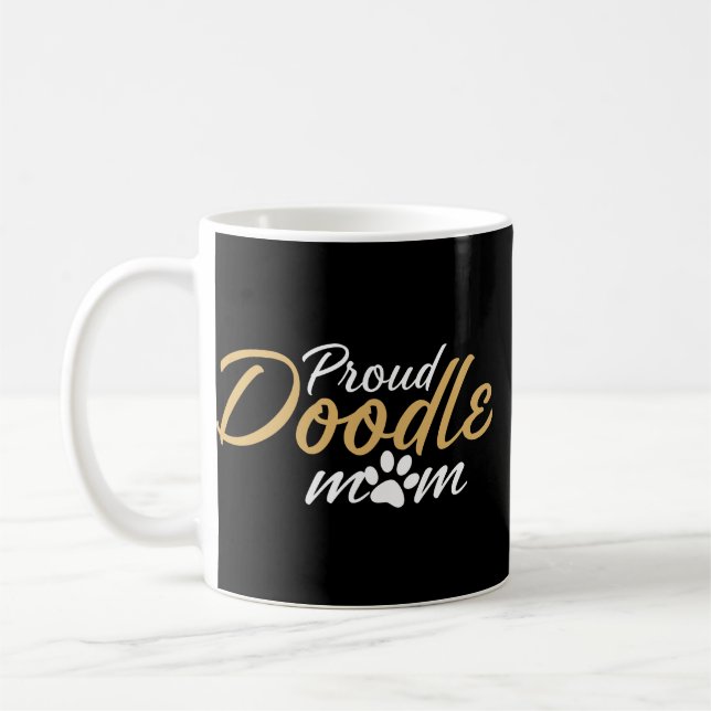 Doodle Mamma Aussiedoodle Sheepadoodle Cavapoo Hun Kaffemugg (Vänster)