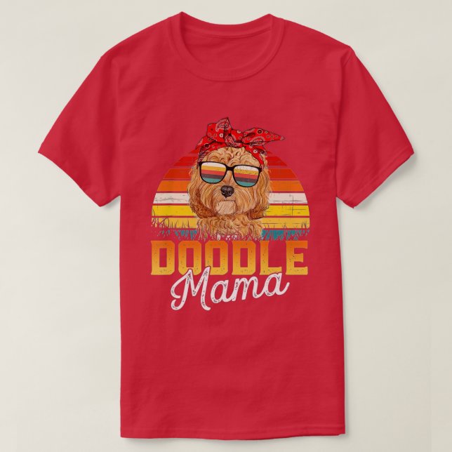 Doodle Mamma Best Goldendoodle Mamma ExMor Da T Shirt (Design framsida)