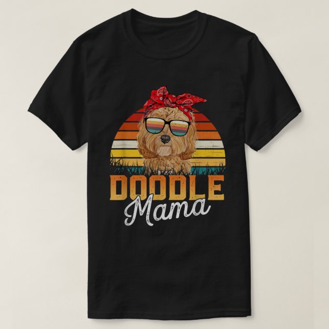 Doodle Mamma Best Goldendoodle Mamma ExMor Da T Shirt (Design framsida)