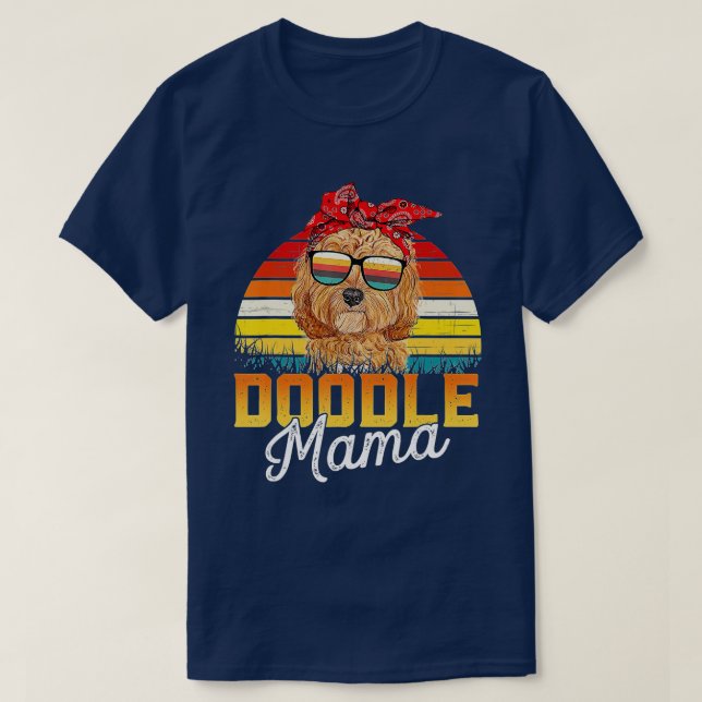 Doodle Mamma Best Goldendoodle Mamma ExMor Da T Shirt (Design framsida)