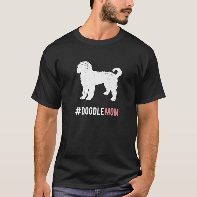 Doodle Mamma Gift for Women Funny Goldendoodle D T Shirt (Framsida)