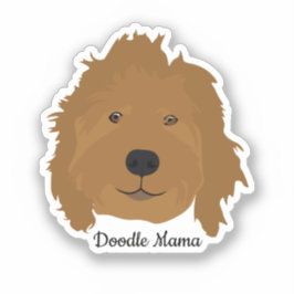 Doodle Mamma Goldendoodle Klistermärken