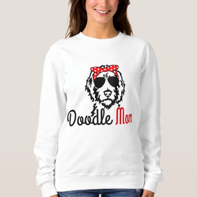 Doodle Mamma Goldendoodle Labradoodle Hund Golden  T Shirt (Framsida)