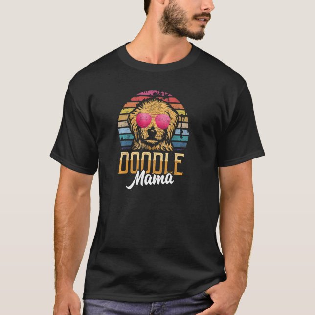 Doodle Mamma Goldendoodle Mamma Goldendoodle Pullo T Shirt (Framsida)