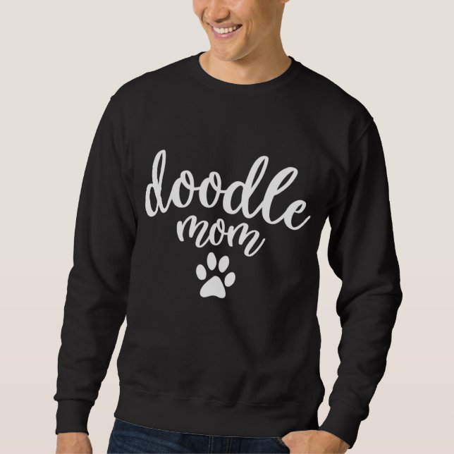 Doodle Mamma Hund Tass - Goldendoodle Gift Lång Ärmad Tröja (Framsida)