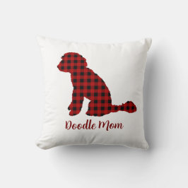 Doodle Mamma Labradoodle I Buffalo Check Rutigt Kudde