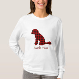 Doodle Mamma Labradoodle i Buffalo-kontrollplattan T Shirt