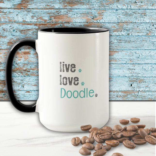 Doodle Mamma Live Kärlek Mugg (A nice hot drink and my Doodle. There's nothing better!)