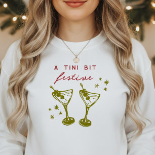 Doodle Martini Festive Funky Julfest T Shirt