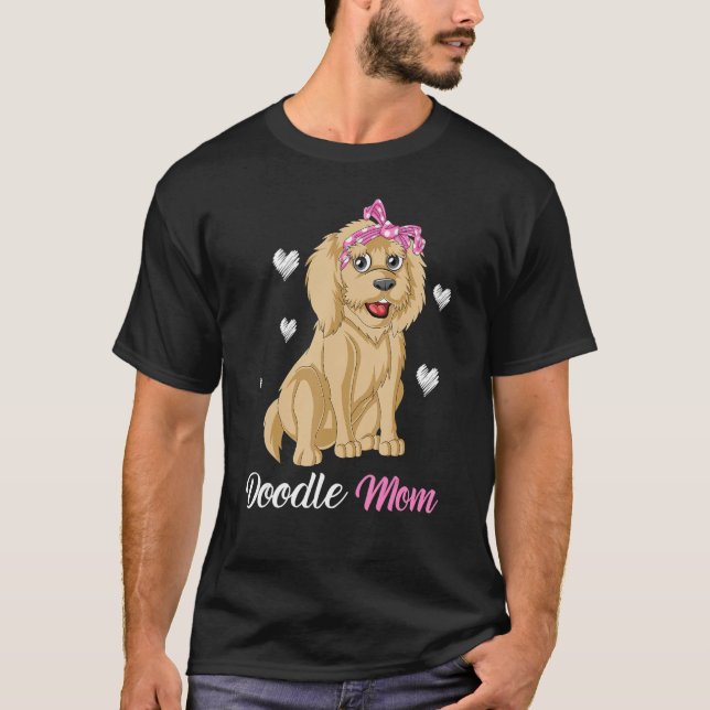 Doodle Mom Funny And Cute Goldendoodle For Mom Mot T Shirt (Framsida)