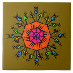 Doodle mönster 2 kakelplatta<br><div class="desc">Doodle mönster 2</div>