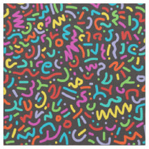 Doodle (Multi on Black)