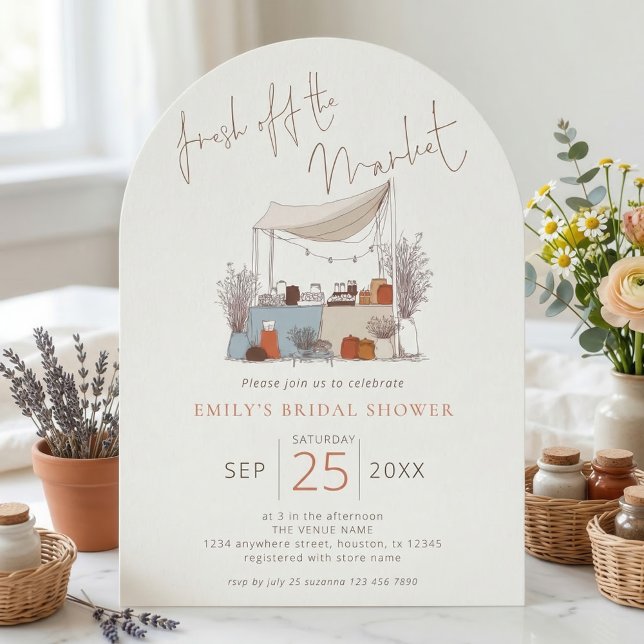 Doodle Ny från Marknaden Salvia Bröllopsfest Inbjudningar (Skapare uppladdad)