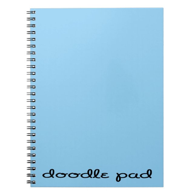 Doodle Pad Blue Anteckningsbok (Framsidan)