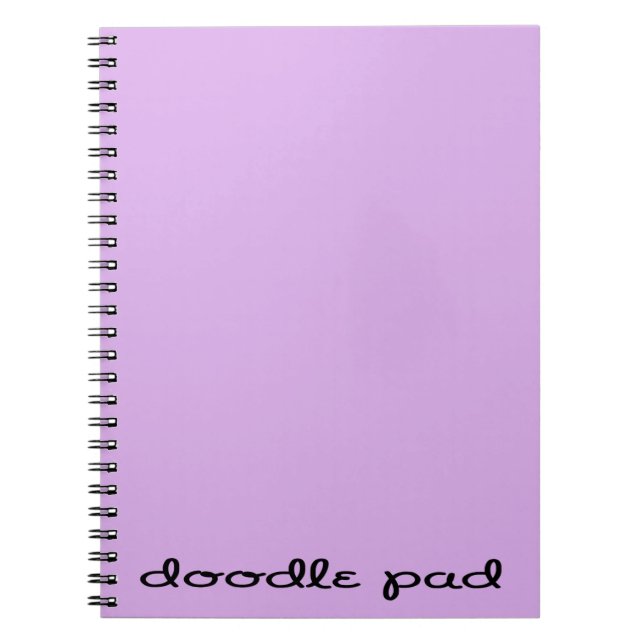 Doodle Pad Lila Anteckningsbok (Framsidan)