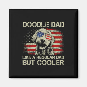 Doodle Pappa Goldendoodle Vanlig Pappa Men Coolare Magnet