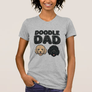 Doodle Pappa Vintage Dog Dad T-Shirt Design_1