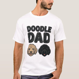 Doodle Pappa Vintage Dog Dad T-Shirt Design_1