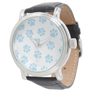 Doodle Paws, hundklor, Baby Blue Paws Armbandsur