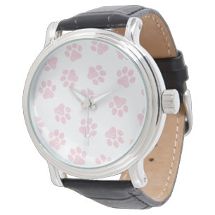 Doodle Paws, hundklor, baby rosa klor Armbandsur