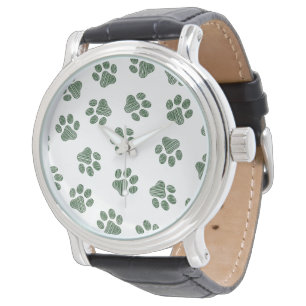 Doodle Paws, hundtassar, gröna tassar Armbandsur