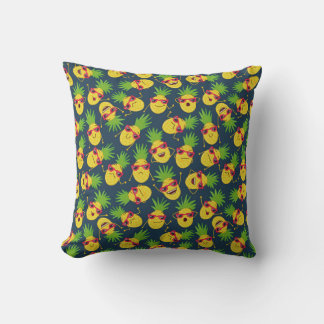 Doodle pineapples, hand plockade, sommaren mönster kudde