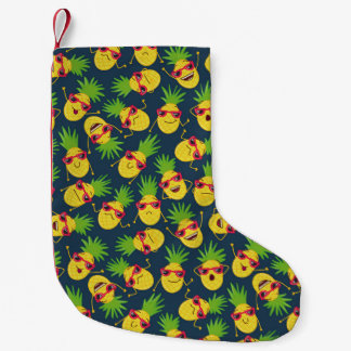 Doodle pineapples, hand plockade, sommaren mönster liten julstrumpa