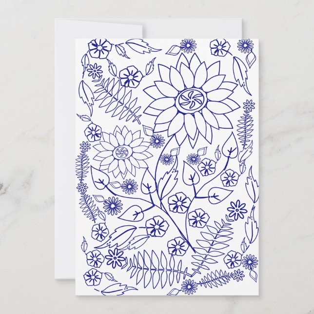 Doodle Platt Kort (Framsida)