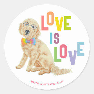 Doodle-Pride Runt Klistermärke