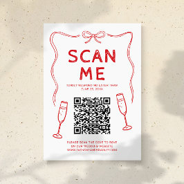 Doodle QR-kod Bröllop Tilläggskort